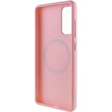 TPU чехол Bonbon Metal Style with MagSafe для Samsung Galaxy S21 FE – Розовый