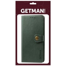 Шкіряний чохол книжка GETMAN Gallant (PU) для Samsung Galaxy S21 FE – Зелений