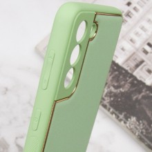 Шкіряний чохол Xshield для Samsung Galaxy S21 FE – Зелений
