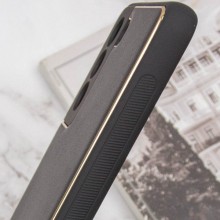 Шкіряний чохол Xshield для Samsung Galaxy S21 FE – Чорний