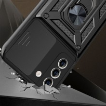 Ударостійкий чохол Camshield Serge Ring для Samsung Galaxy S21 FE – Чорний