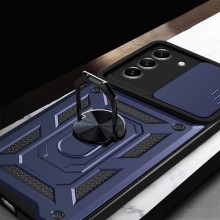 Ударостійкий чохол Camshield Serge Ring для Samsung Galaxy S21 FE – Синій