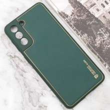 Кожаный чехол Xshield для Samsung Galaxy S21 FE – Зеленый