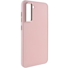 TPU чехол Bonbon Metal Style для Samsung Galaxy S21 FE – Розовый