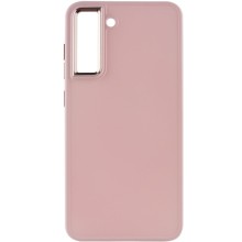 TPU чехол Bonbon Metal Style для Samsung Galaxy S21 FE – Розовый