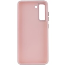 TPU чехол Bonbon Metal Style для Samsung Galaxy S21 FE – Розовый