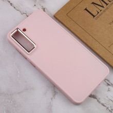 TPU чехол Bonbon Metal Style для Samsung Galaxy S21 FE – Розовый