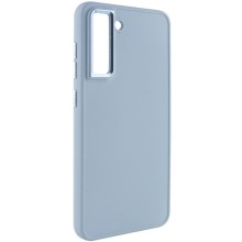 TPU чехол Bonbon Metal Style для Samsung Galaxy S21 FE – Голубой