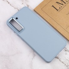 TPU чехол Bonbon Metal Style для Samsung Galaxy S21 FE – Голубой