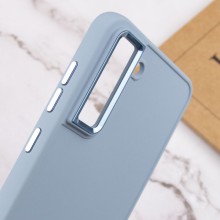 TPU чехол Bonbon Metal Style для Samsung Galaxy S21 FE – Голубой