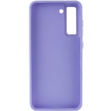 TPU чехол Bonbon Metal Style для Samsung Galaxy S21 FE – Сиреневый