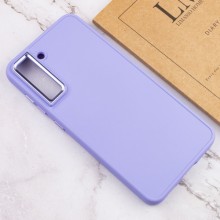 TPU чехол Bonbon Metal Style для Samsung Galaxy S21 FE – Сиреневый