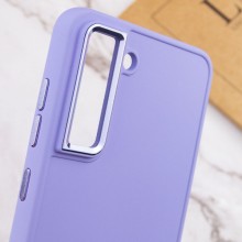 TPU чехол Bonbon Metal Style для Samsung Galaxy S21 FE – Сиреневый