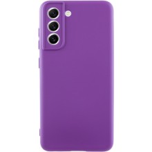 Чехол TPU GETMAN Liquid Silk Full Camera для Samsung Galaxy S21 FE – Фиолетовый