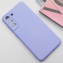 Чехол Silicone Cover Lakshmi Full Camera (AA) для Samsung Galaxy S21 FE – Сиреневый