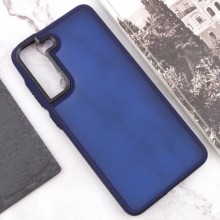 Чехол TPU+PC Lyon Frosted для Samsung Galaxy S21 FE – Navy Blue