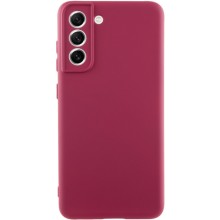 Чохол Silicone Cover Lakshmi Full Camera (AA) для Samsung Galaxy S21 FE – Бордовий