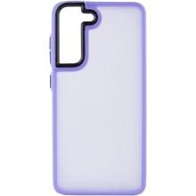 Чехол TPU+PC Lyon Frosted для Samsung Galaxy S21 FE – Фиолетовый