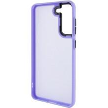 Чехол TPU+PC Lyon Frosted для Samsung Galaxy S21 FE – Фиолетовый
