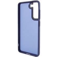 Чехол TPU+PC Lyon Frosted для Samsung Galaxy S21 FE – Темно-синий