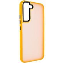 Чехол TPU+PC Lyon Frosted для Samsung Galaxy S21 FE – Оранжевый