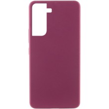 Чехол Silicone Cover Lakshmi (AAA) для Samsung Galaxy S21 FE (Бордовый)