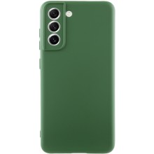 Чехол TPU GETMAN Liquid Silk Full Camera для Samsung Galaxy S21 FE (Зеленый)