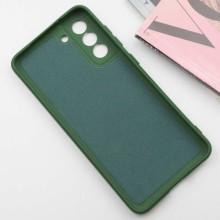 Чехол TPU GETMAN Liquid Silk Full Camera для Samsung Galaxy S21 FE – Зеленый