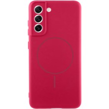 Чохол Silicone Cover Lakshmi Full Camera (AA) with MagFit для Samsung Galaxy S21 FE – Червоний