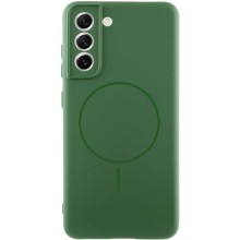 Чохол Silicone Cover Lakshmi Full Camera (AA) with MagFit для Samsung Galaxy S21 FE – Зелений
