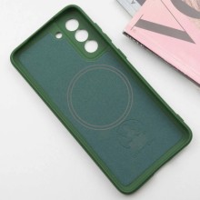 Чохол Silicone Cover Lakshmi Full Camera (AA) with MagFit для Samsung Galaxy S21 FE – Зелений