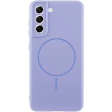 Чохол Silicone Cover Lakshmi Full Camera (AA) with MagFit для Samsung Galaxy S21 FE – Бузковий