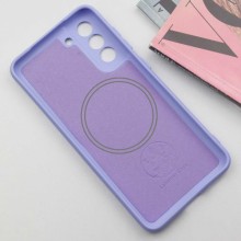 Чохол Silicone Cover Lakshmi Full Camera (AA) with MagFit для Samsung Galaxy S21 FE – Бузковий