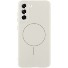 Чохол Silicone Cover Lakshmi Full Camera (AA) with MagFit для Samsung Galaxy S21 FE – Білий