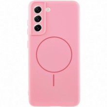 Чохол Silicone Cover Lakshmi Full Camera (AA) with MagFit для Samsung Galaxy S21 FE – Рожевий
