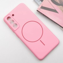Чохол Silicone Cover Lakshmi Full Camera (AA) with MagFit для Samsung Galaxy S21 FE – Рожевий