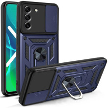 Чохол Ummi Camshield Serge Ring для Samsung Galaxy S21 FE – Синій