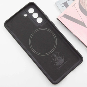 Чехол Silicone Cover Lakshmi Full Camera (AA) with Magnetic Fit для Samsung Galaxy S21 FE – Черный