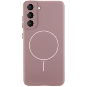 Чехол Silicone Cover Lakshmi Full Camera (AA) with Magnetic Fit для Samsung Galaxy S21 FE – Розовый