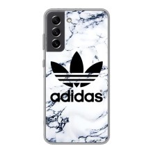 Чехлы Адидас для Samsung Galaxy S21 FE (AlphaPrint) (Адидас на мраморе)
