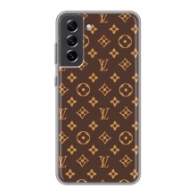 Чехлы Луи Витон для Samsung Galaxy S21 FE (AlphaPrint - LOUIS VUITTON) (фон LOUIS VUITTON)