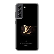 Чехлы Луи Витон для Samsung Galaxy S21 FE (AlphaPrint - LOUIS VUITTON) (ремешок LV)