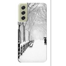 Чехлы на Новый Год Samsung Galaxy S21 FE (Снегом замело)