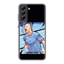 Чехлы с футболистом Ерлинг Холанд для Samsung Galaxy S21 FE (AlphaPrint) (гол Эрлинг Холланд)