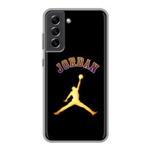 Чехлы для Samsung Galaxy S21 FE - с картинкой JORDAN (AlphaPrint) (Jordan Gold)