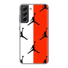 Чехлы для Samsung Galaxy S21 FE - с картинкой JORDAN (AlphaPrint) (Лого Джордан)