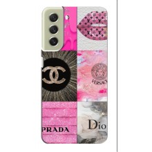 Чехол (Dior, Prada, YSL, Chanel) для Samsung Galaxy S21 FE (Модница)