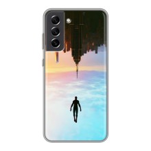 Чохол з людиною павуком для Samsung Galaxy S21 FE - (AlphaPrint) (Людина павук)