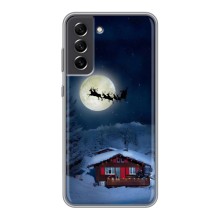 Чехол Санта Клаус для Samsung Galaxy S21 FE (Санта)