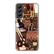 Чехол Стиль Louis Vuitton на Samsung Galaxy S21 FE (Мода Луи Виттон)